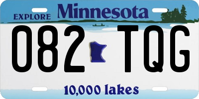 MN license plate 082TQG