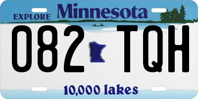 MN license plate 082TQH