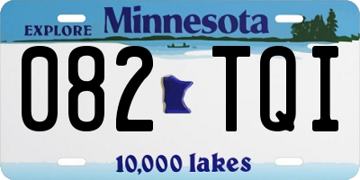 MN license plate 082TQI