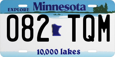 MN license plate 082TQM