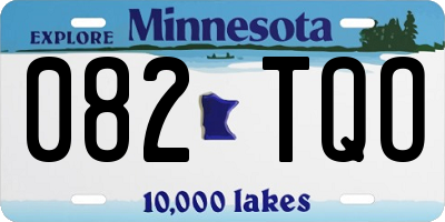 MN license plate 082TQO
