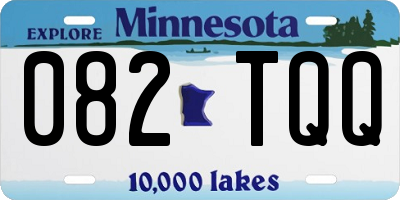 MN license plate 082TQQ