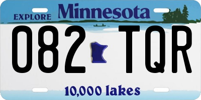 MN license plate 082TQR