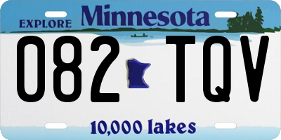 MN license plate 082TQV
