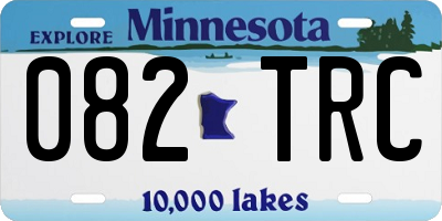 MN license plate 082TRC