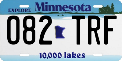 MN license plate 082TRF