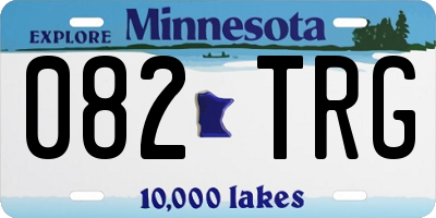 MN license plate 082TRG