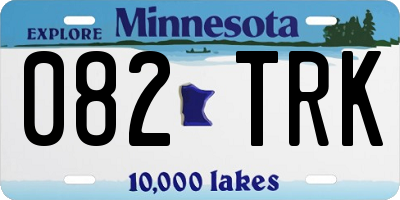 MN license plate 082TRK
