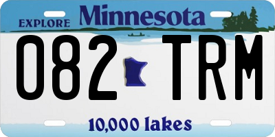 MN license plate 082TRM