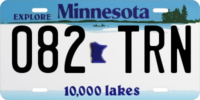 MN license plate 082TRN