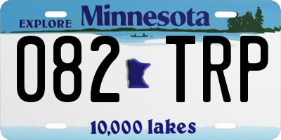 MN license plate 082TRP