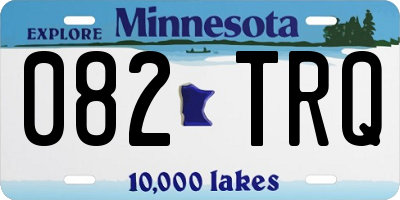 MN license plate 082TRQ
