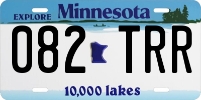 MN license plate 082TRR