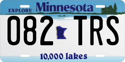 MN license plate 082TRS