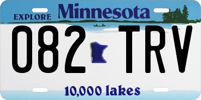 MN license plate 082TRV