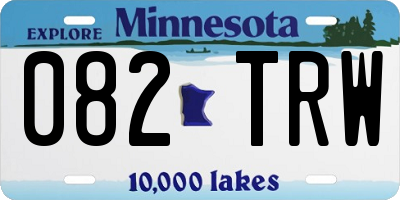 MN license plate 082TRW