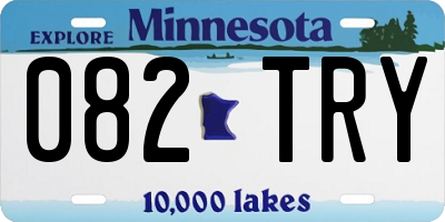 MN license plate 082TRY