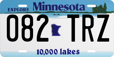 MN license plate 082TRZ