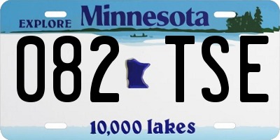 MN license plate 082TSE