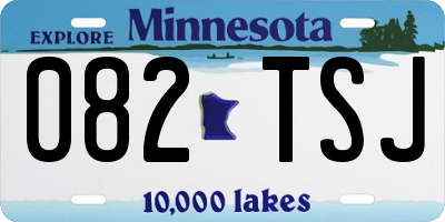 MN license plate 082TSJ