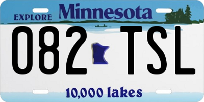 MN license plate 082TSL