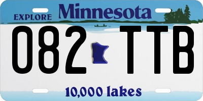 MN license plate 082TTB