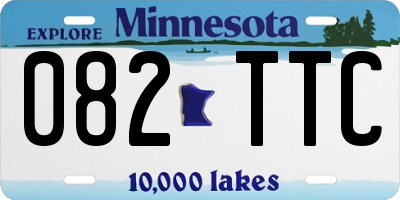 MN license plate 082TTC
