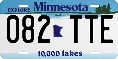MN license plate 082TTE