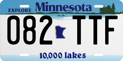 MN license plate 082TTF