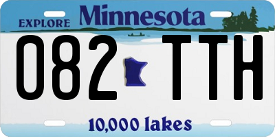 MN license plate 082TTH