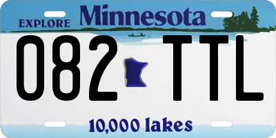 MN license plate 082TTL