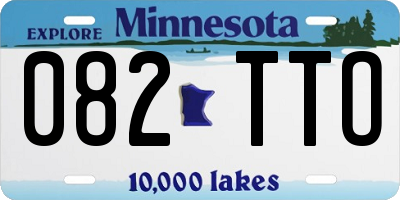 MN license plate 082TTO