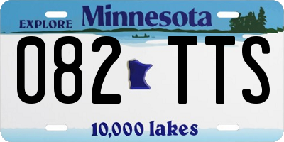 MN license plate 082TTS