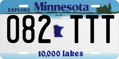 MN license plate 082TTT