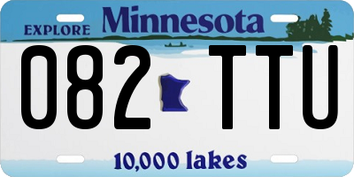 MN license plate 082TTU