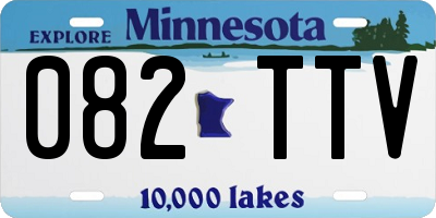 MN license plate 082TTV