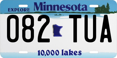 MN license plate 082TUA