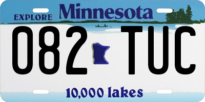MN license plate 082TUC