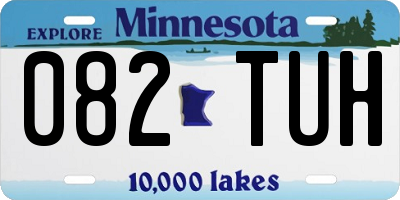 MN license plate 082TUH