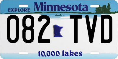 MN license plate 082TVD