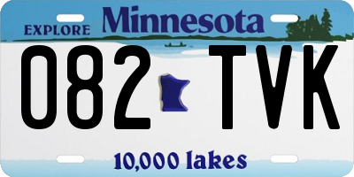 MN license plate 082TVK
