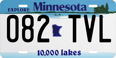 MN license plate 082TVL