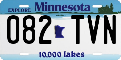 MN license plate 082TVN