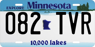 MN license plate 082TVR