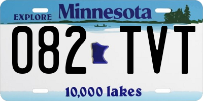 MN license plate 082TVT