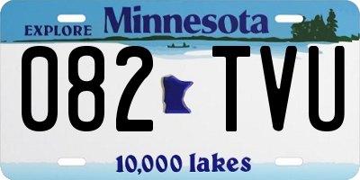 MN license plate 082TVU