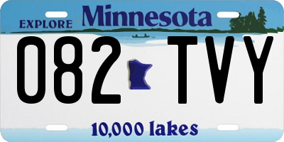 MN license plate 082TVY
