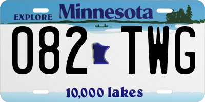 MN license plate 082TWG