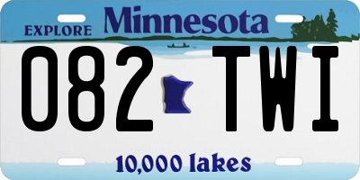 MN license plate 082TWI