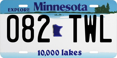 MN license plate 082TWL